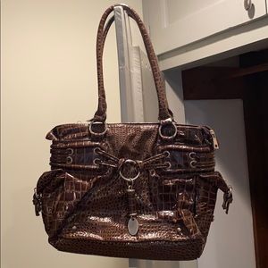 Faux Snakeskin Bag